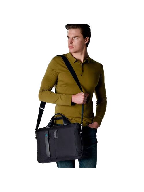 P16 cartella porta PC PIQUADRO | CA3347P16.CHEVBLU