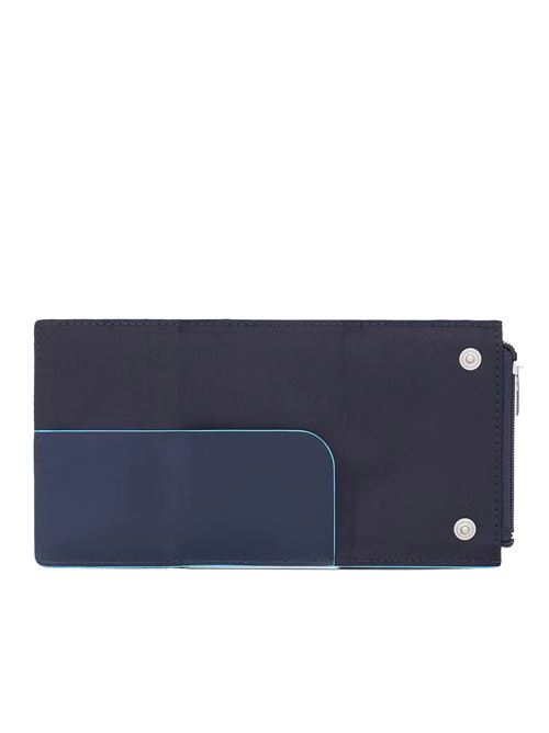 Blue Square Compact Wallet PIQUADRO | PP5585B2R.BLU2