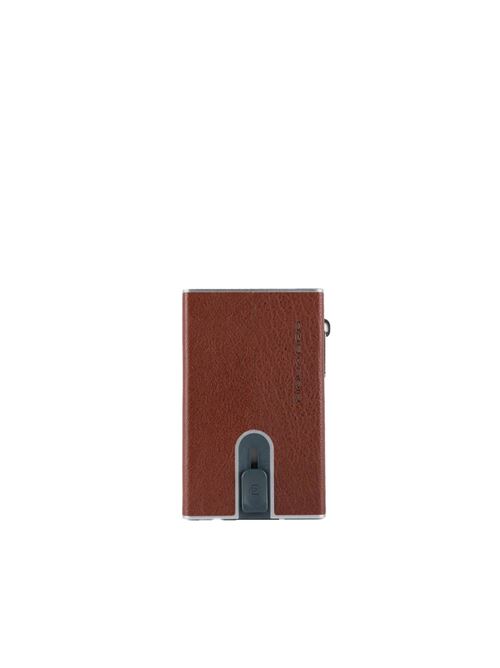 Black Square Compact Wallet PIQUADRO | PP5585B3R.CU