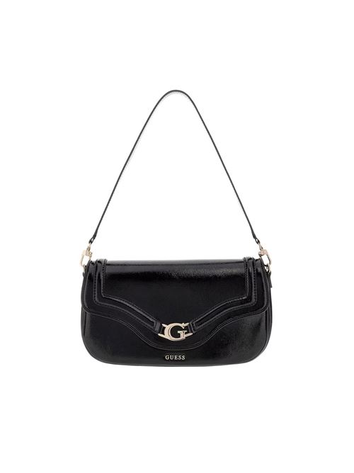 Dea Flap Schultertasche aus Lack GUESS | HWTG7993200SBLA