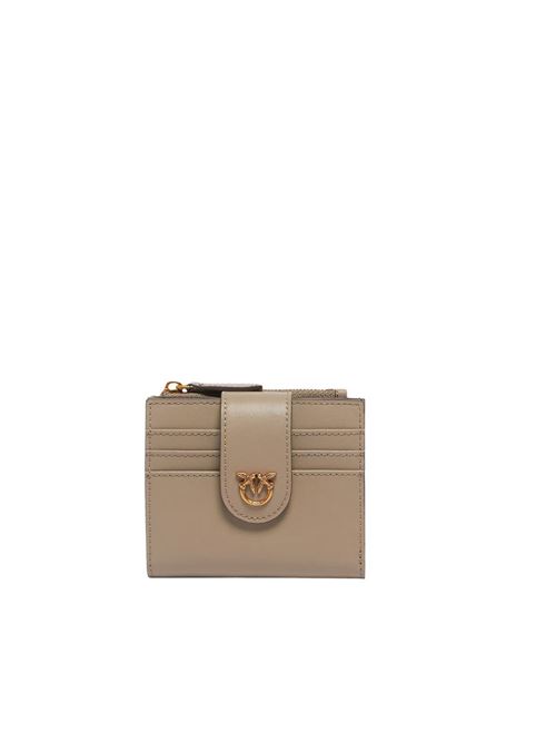 Chevron nappa zip-around wallet PINKO | 103610A0F1BI68Q