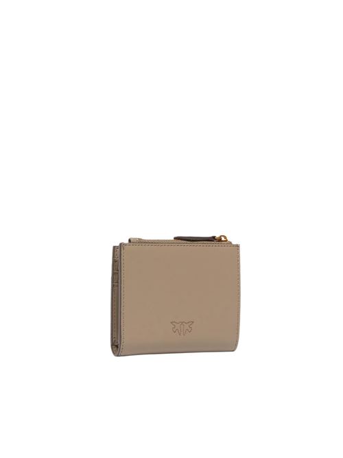 Chevron nappa zip-around wallet PINKO | 103610A0F1BI68Q