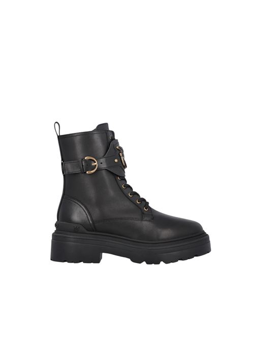 Mia 07 anfibi in pelle con cinturino logato davanti PINKO | SD0147P001Z99