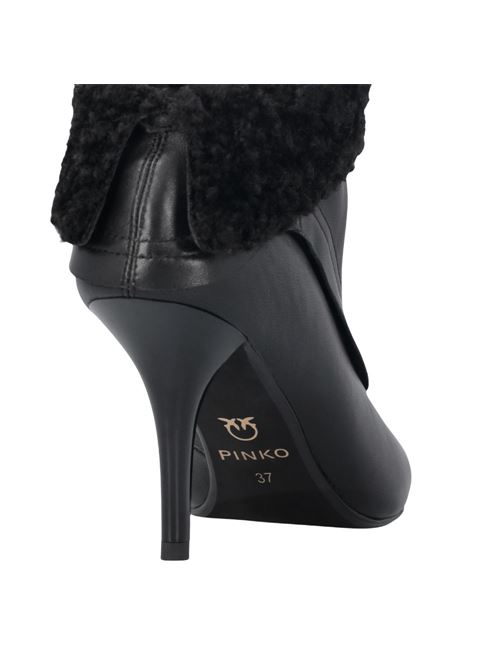 Stivaletti effetto pelliccia con punta metallizzata PINKO | SD0421P093Z99