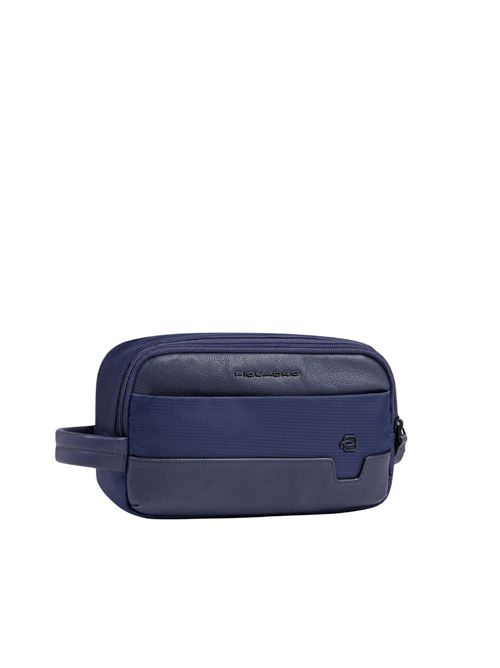 Beauty case in tessuto riciclato PIQUADRO | BY6021W138BBLU