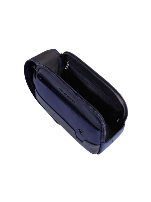 Beauty case in tessuto riciclato PIQUADRO | BY6021W138BBLU