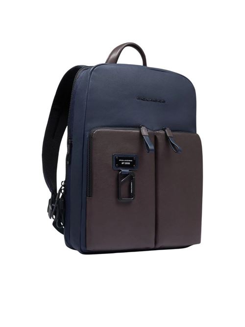 Zaino uomo sottile porta pc 14  espandibile PIQUADRO | CA6311APBBLUTM