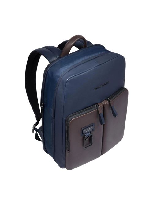 Zaino uomo sottile porta pc 14  espandibile PIQUADRO | CA6311APBBLUTM