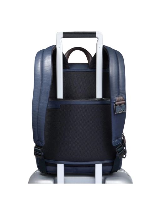 Zaino uomo sottile porta pc 14  espandibile PIQUADRO | CA6311APBBLUTM