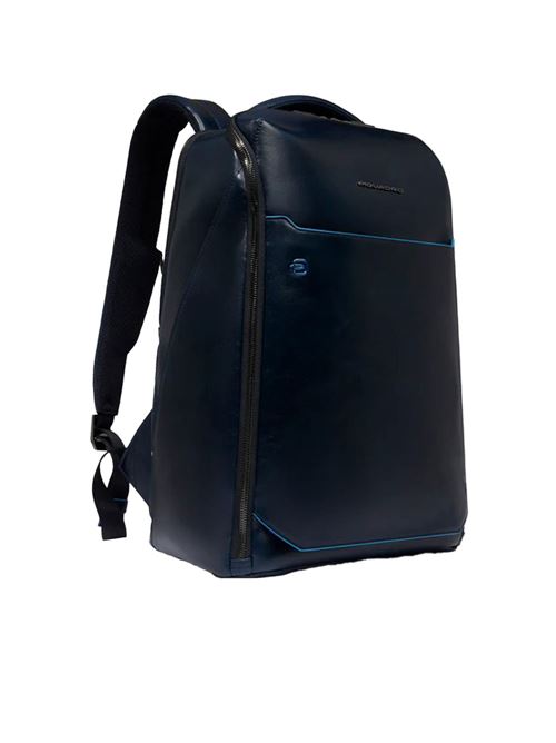 Blue Square Leder Rucksack PC 15,6 PIQUADRO | CA6593B2CBLU2