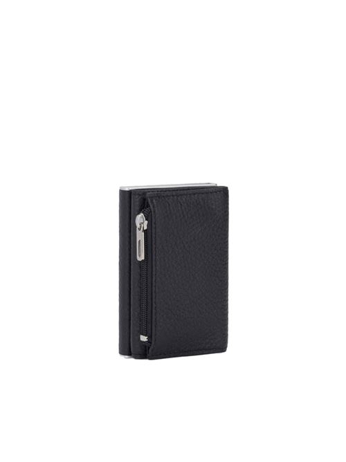 Compact coin wallet with sliding system PIQUADRO | PP5585MOSRN