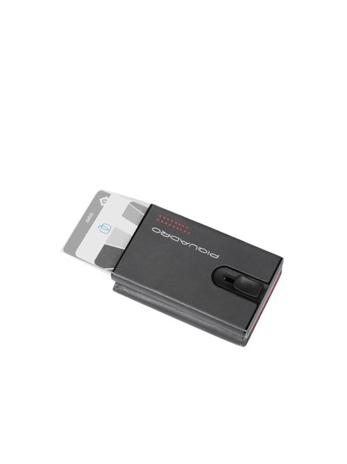 Compact coin wallet with sliding system PIQUADRO | PP5585UB00RGRN