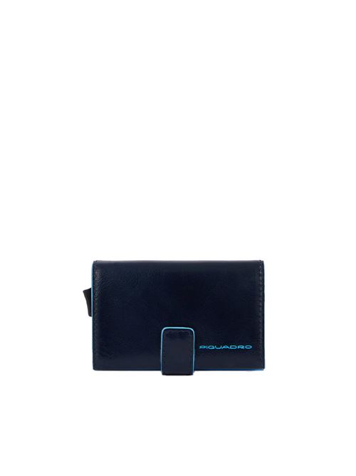 Blue Square metal card holder PIQUADRO | PP5649B2BLRBLU2