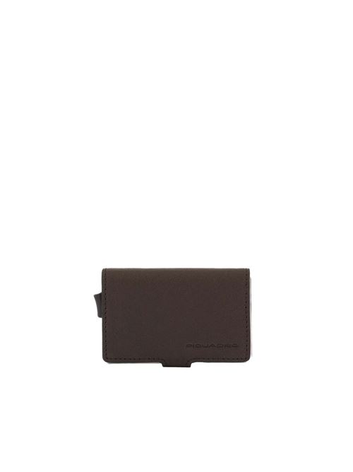 Compact wallet in metallo e pelle PIQUADRO | PP5649B3RCTM