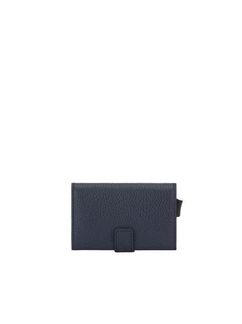 Compact wallet in pelle e metallo PIQUADRO | PP5649MOSRCBLU