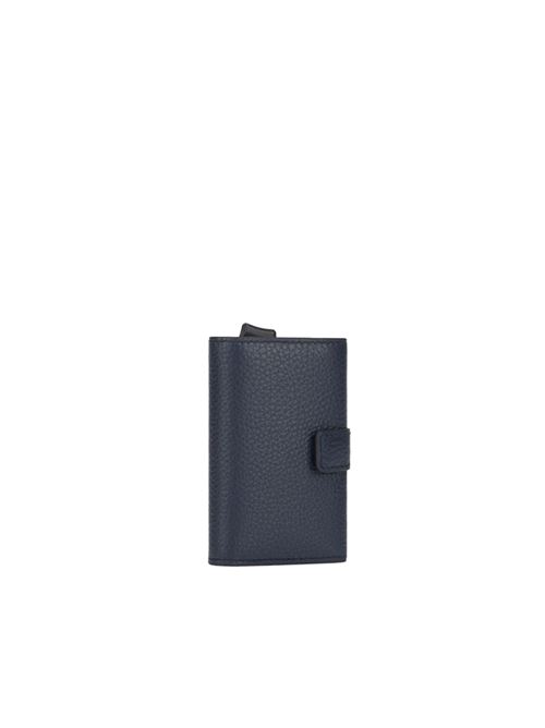 Compact wallet in pelle e metallo PIQUADRO | PP5649MOSRCBLU