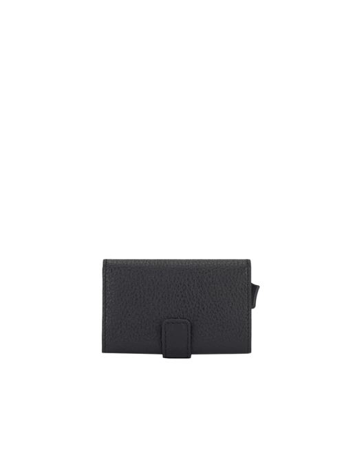 Compact wallet in leather and metal PIQUADRO | PP5649MOSRN