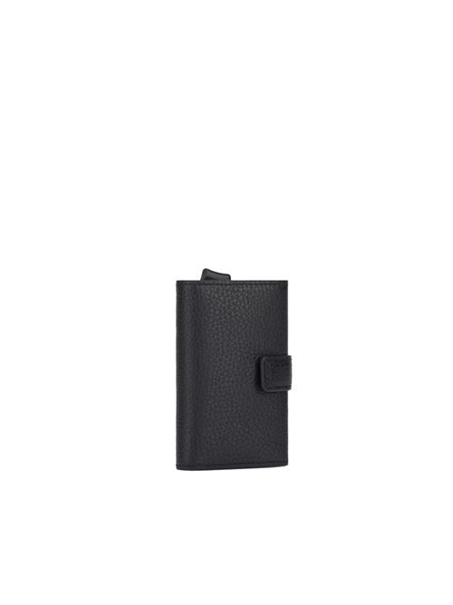 Compact wallet in leather and metal PIQUADRO | PP5649MOSRN