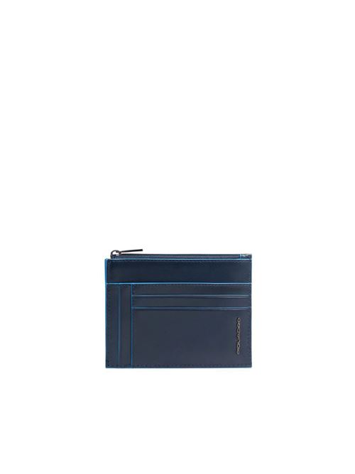 Portacarte con porta monete PIQUADRO | PP6854B2RBBLU2