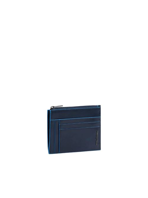 Portacarte con porta monete PIQUADRO | PP6854B2RBBLU2