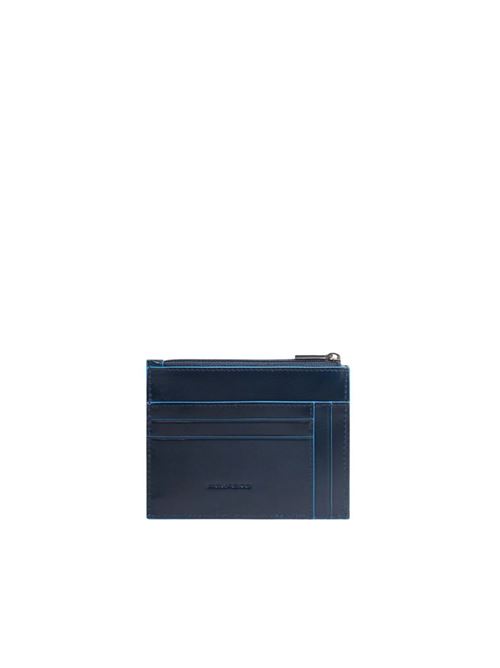 Portacarte con porta monete PIQUADRO | PP6854B2RBBLU2