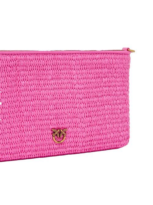 Flat borsa a tracolla mini in rafia crochet PINKO | 104277A2CFN17Q