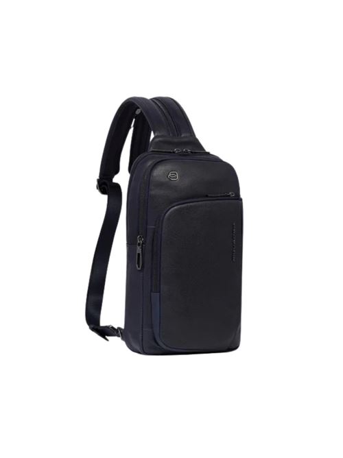 Cronos zaino monospalla in pelle PIQUADRO | CA6686S134!BLU