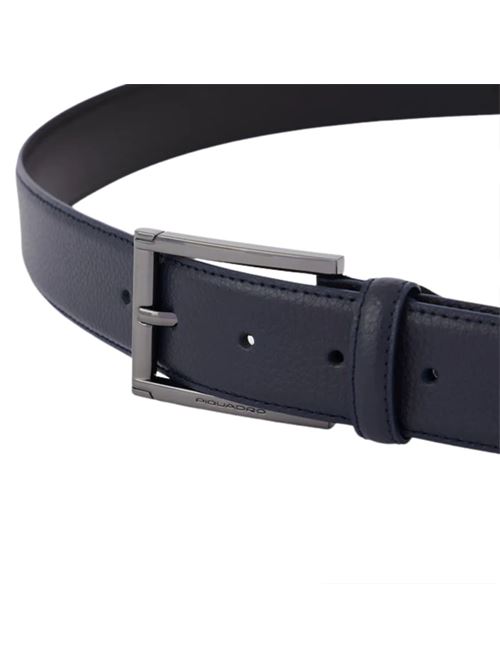 Cintura uomo in pelle con fibbia ad ardiglione PIQUADRO | CU5927MOSYBLU