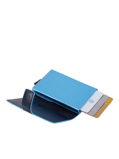Blue Square portatessere in metallo PIQUADRO | PP5649B2BLRYBLU2