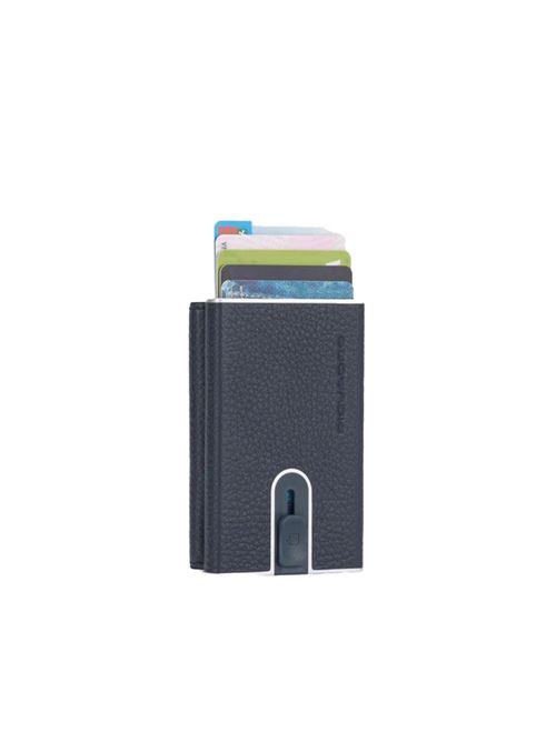 Compact wallet porta monete con sliding system PIQUADRO | PP5585MOSRBLU