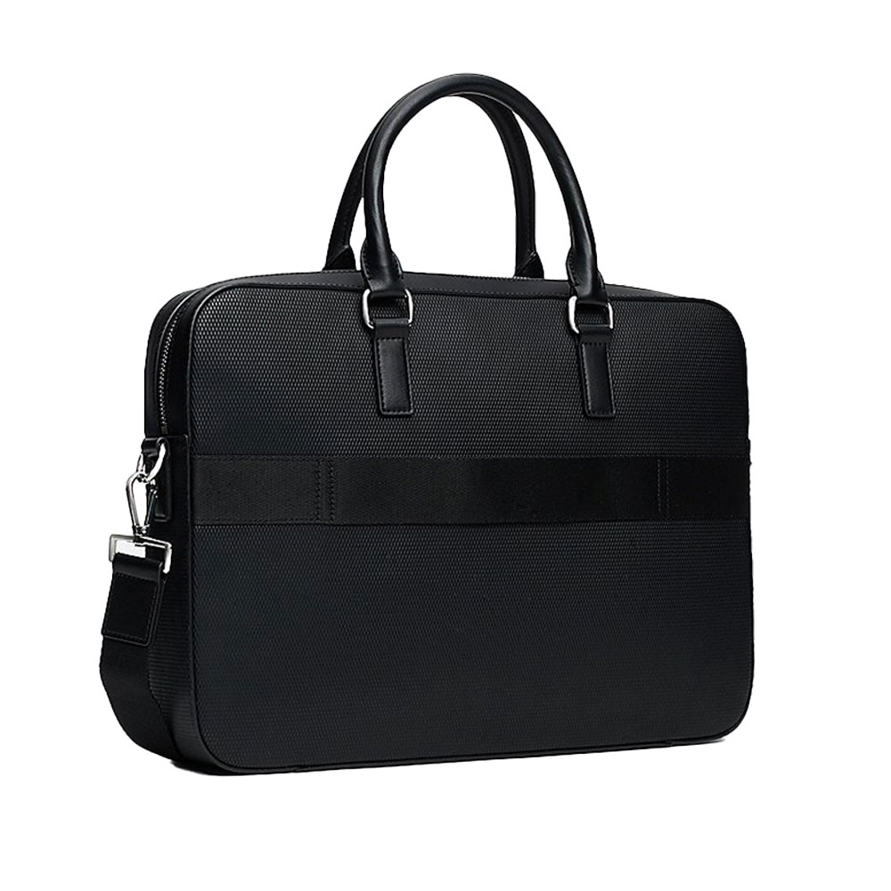 Corporate borsa per laptop con mix di texture TOMMY HILFIGER